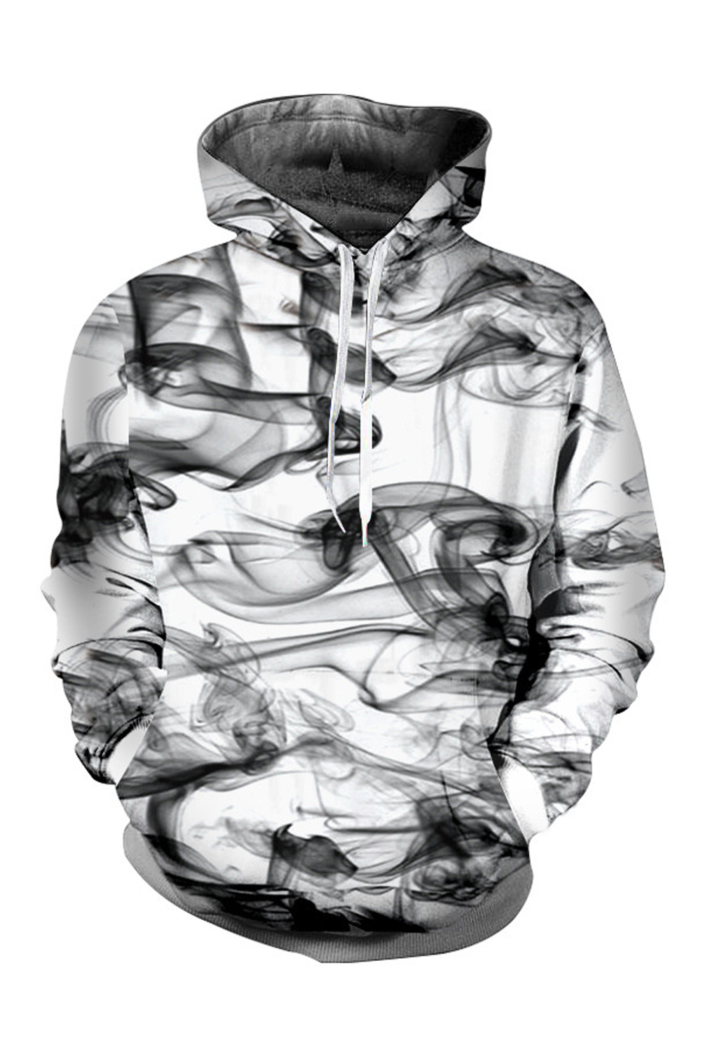 Smoke print hoodie clearance
