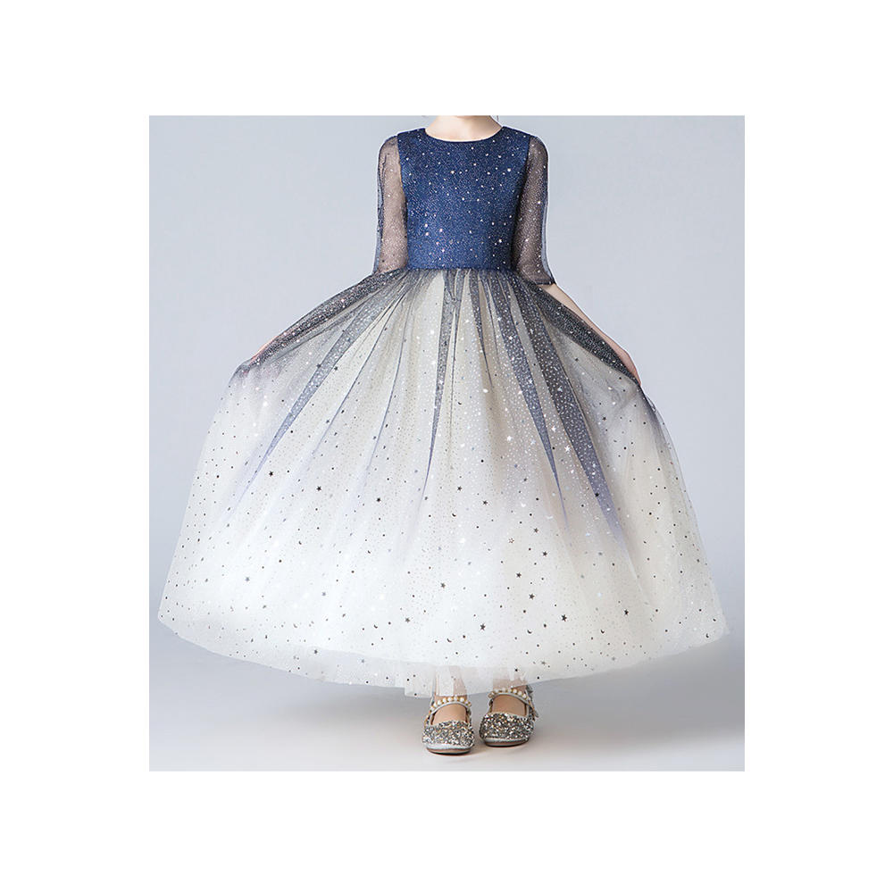 Ketty More Kid Girl Splendid Star Decorative 3/4 Sleeve Wedding Dress
