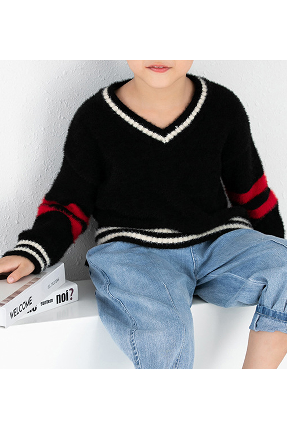 baby boy v neck sweater