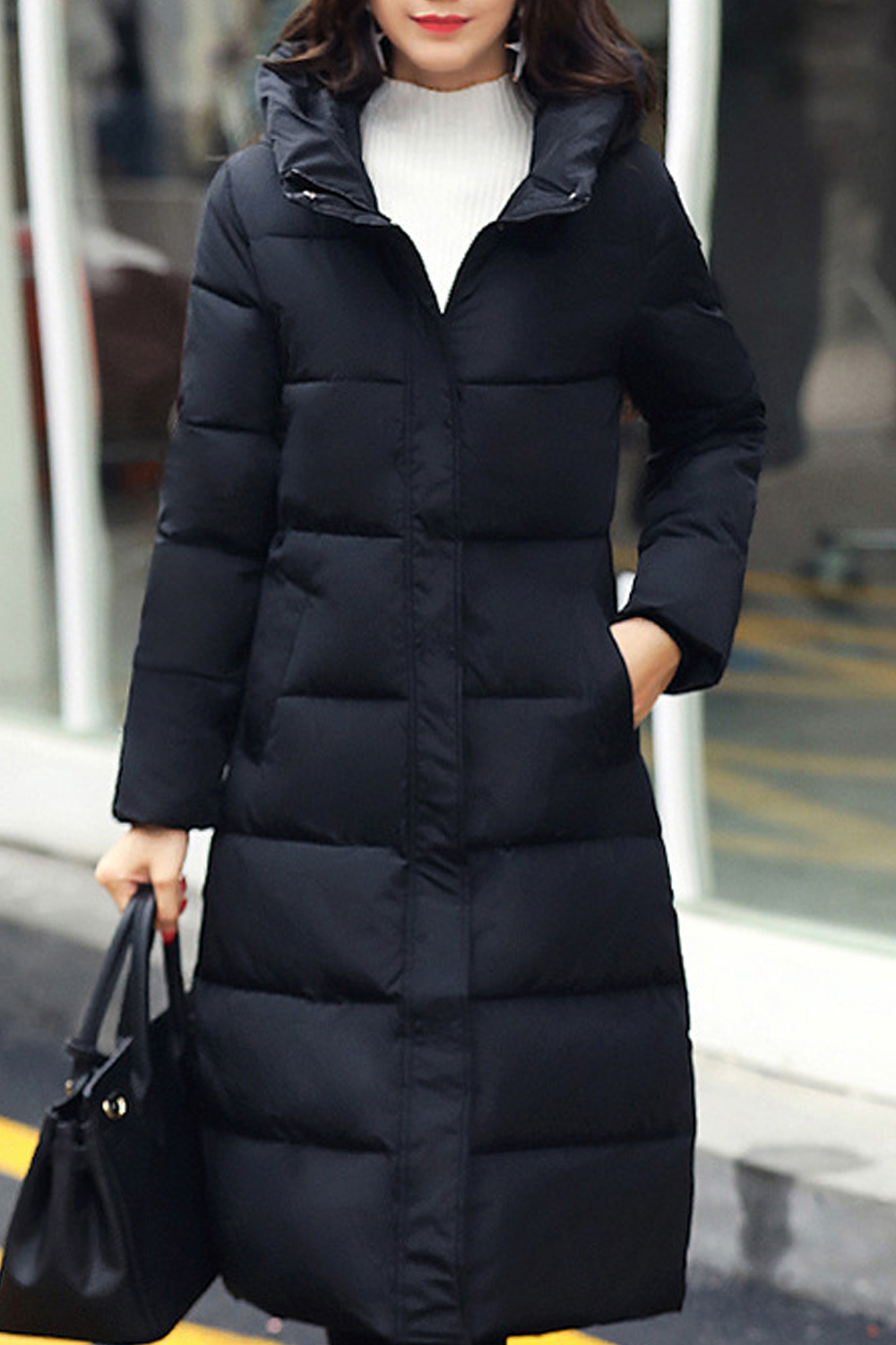Women's below the knee winter coats clearance
