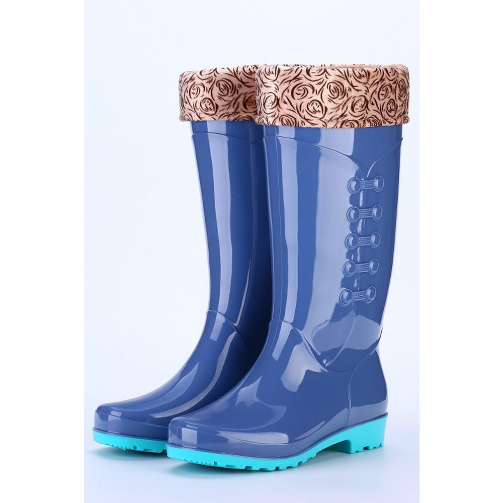 Ketty More Women Classy High Top Water Resistant Rain Boots