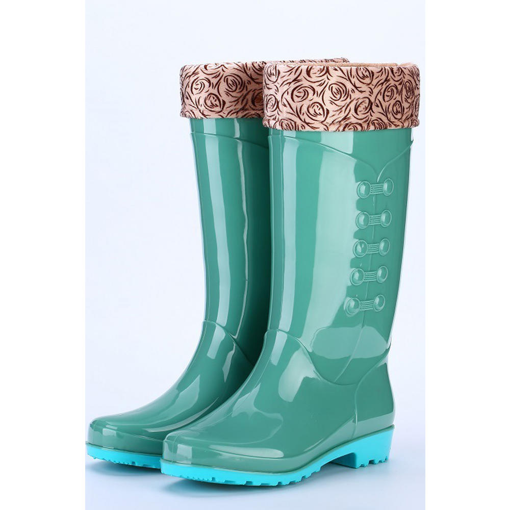 Ketty More Women Classy High Top Water Resistant Rain Boots