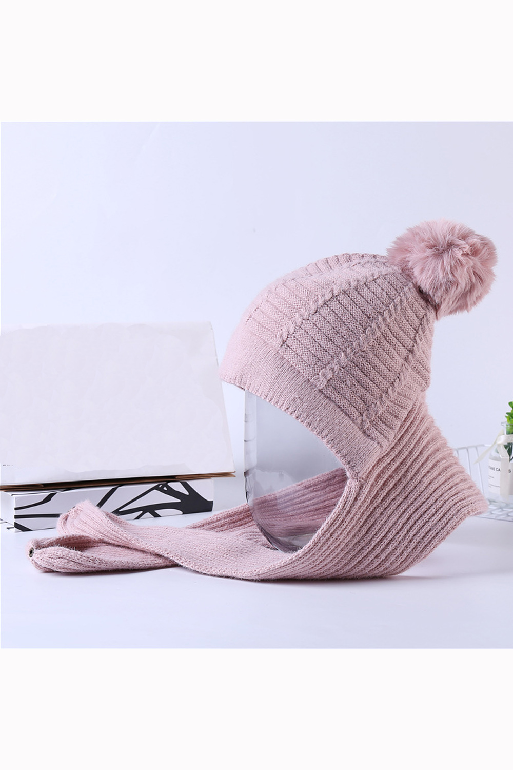 ball cap with hair attached