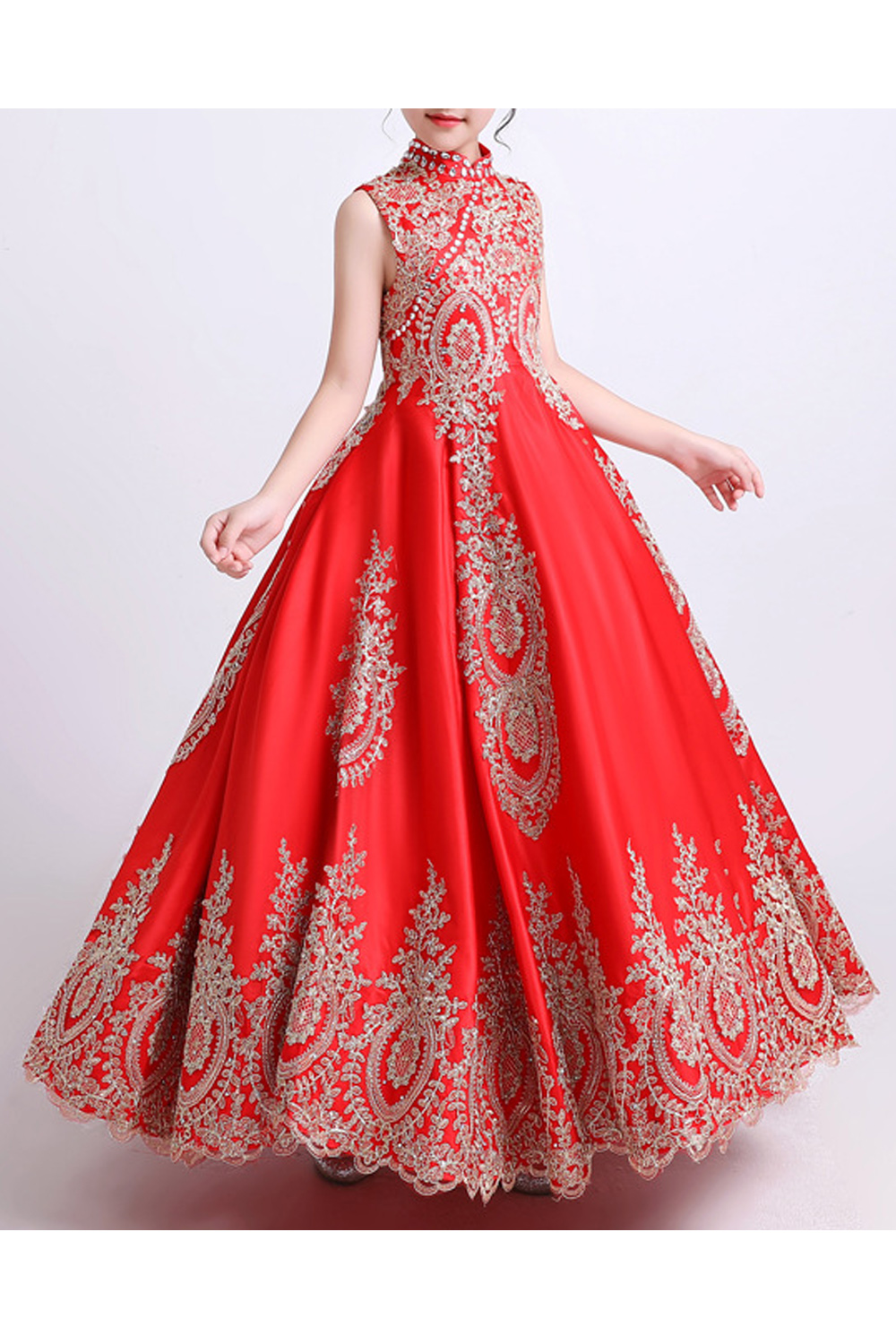Girls high neck dress Clearance