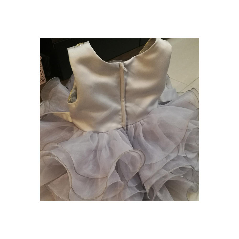 KettyMore Toddler Girl Zipper Back Lace Bust Doll Dress