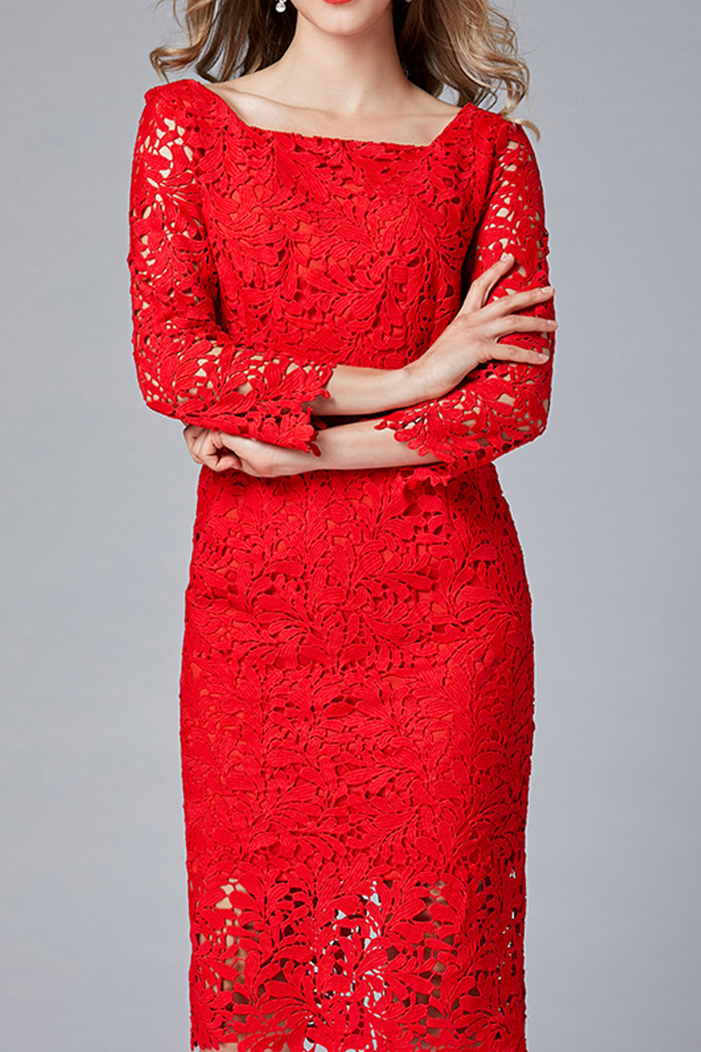 red colour dress for ladies