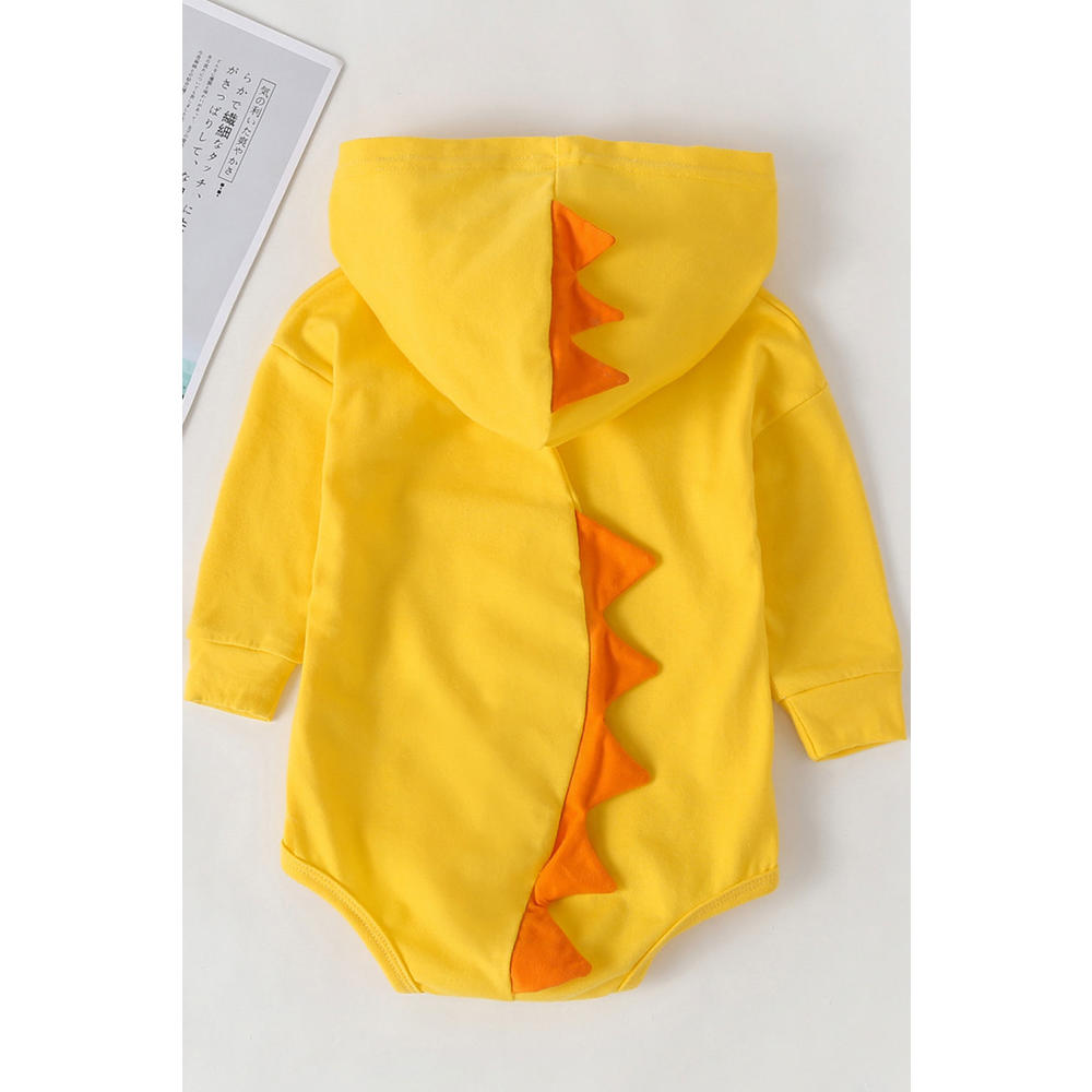 ZaraBeez Baby Boys Snap Closure Long Sleeve Cute Yellow Romper