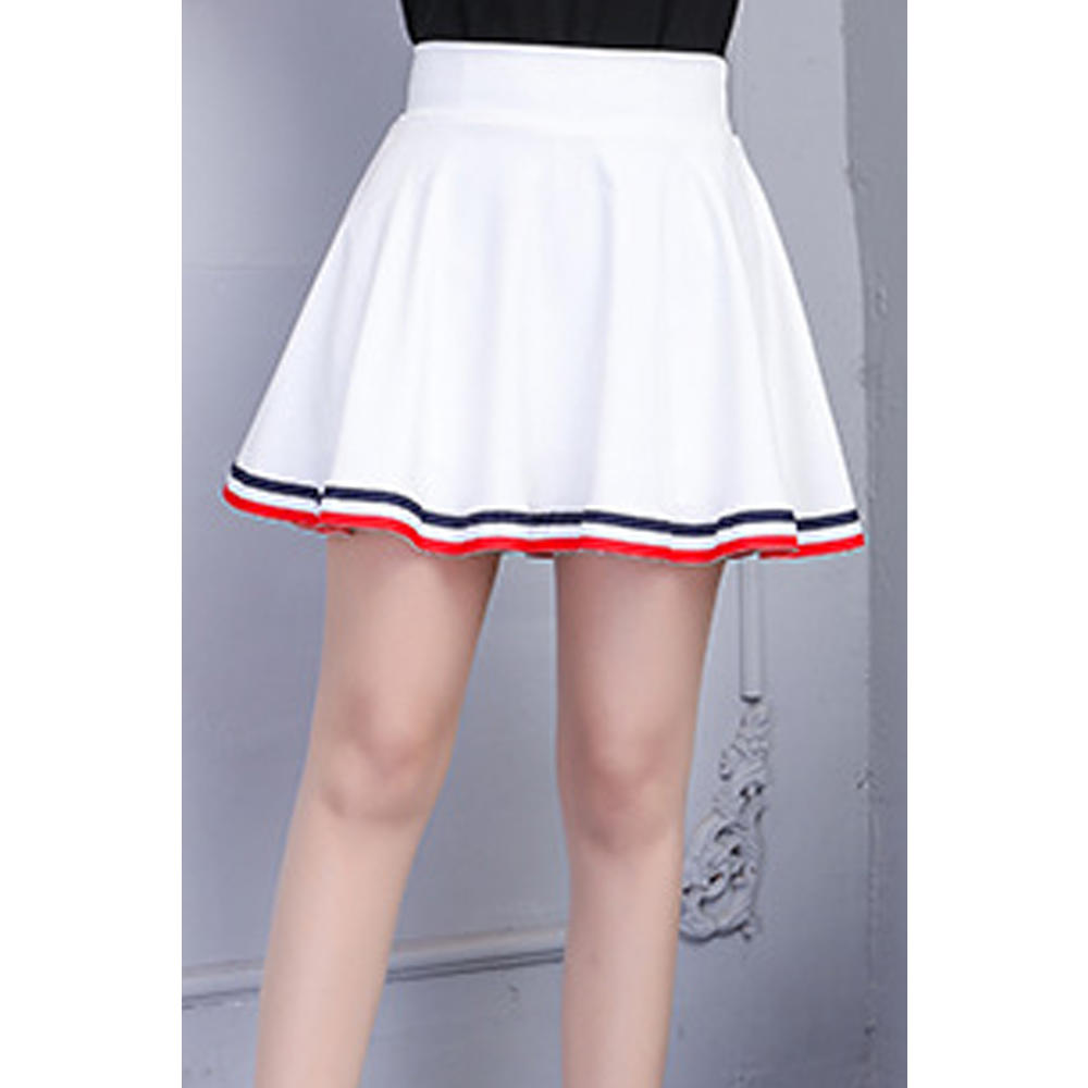 ZaraBeez Women Pleated Style Elasticated High Waist Comfortable Summer Skirt