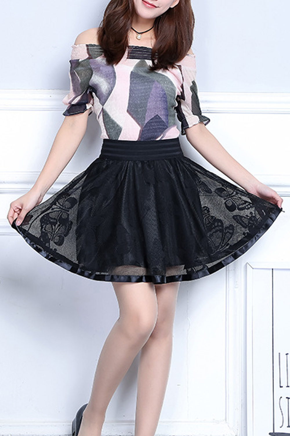 elasticated waist summer skirts