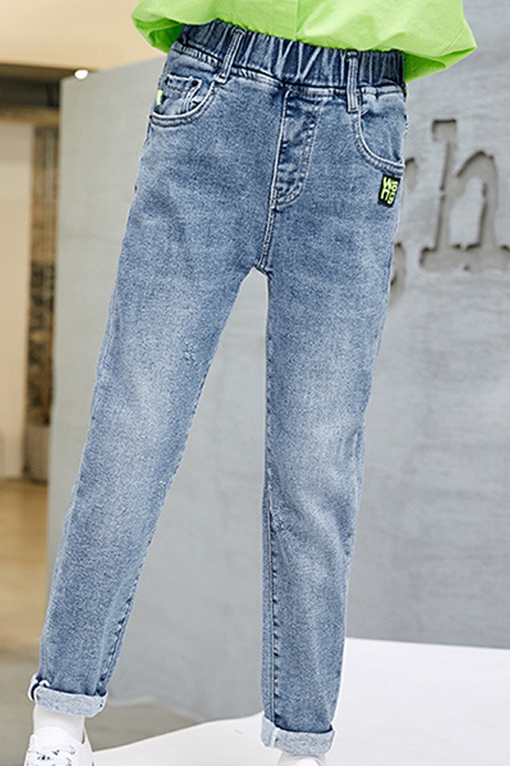 girl jeans with elastic waist