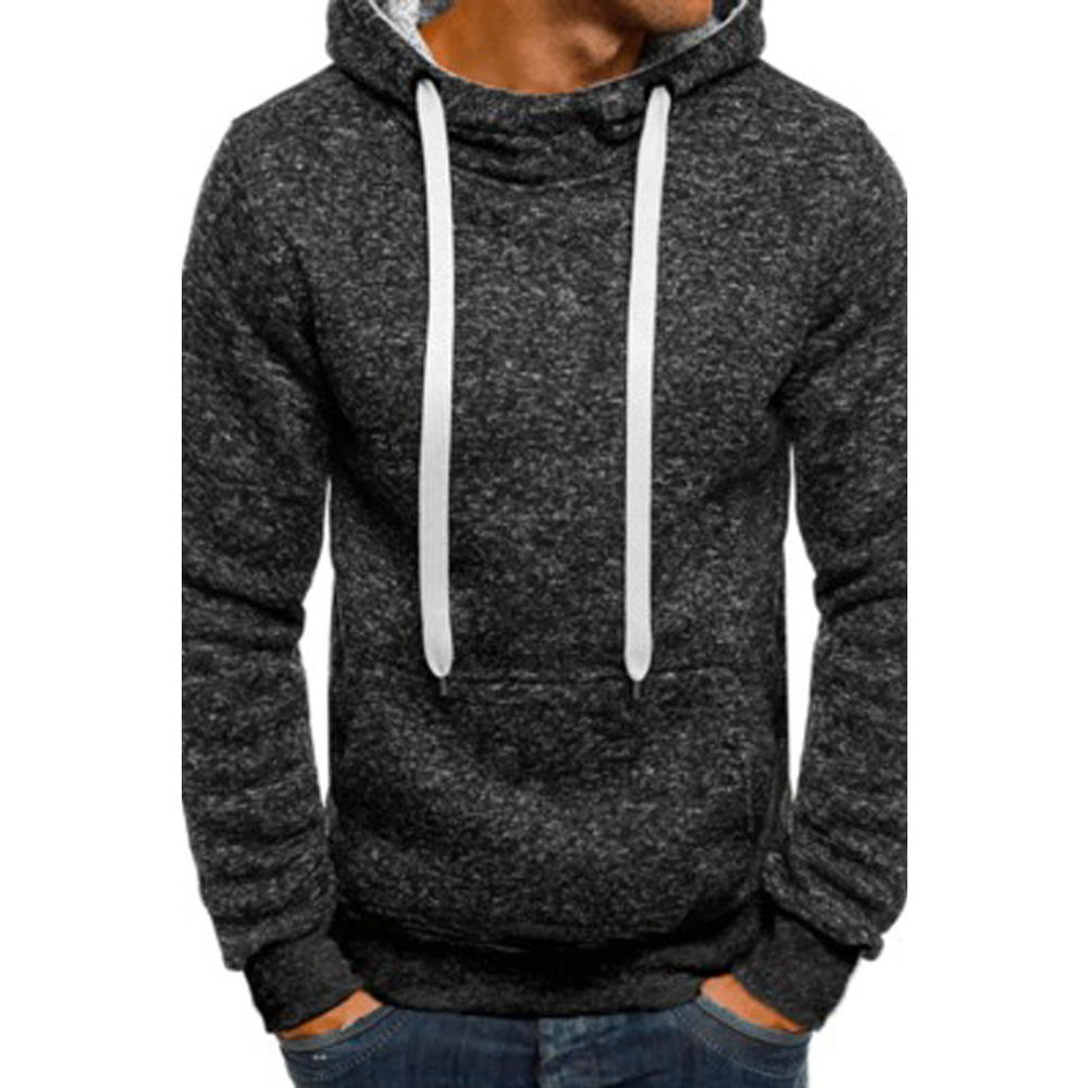 Thick hot sale drawstring hoodie