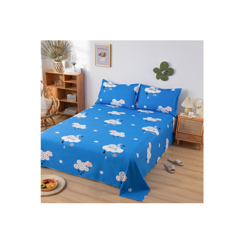 Ketty More Home Decor Pretty Printed Pattern Elegant Bed Sheet With Pillow Covers