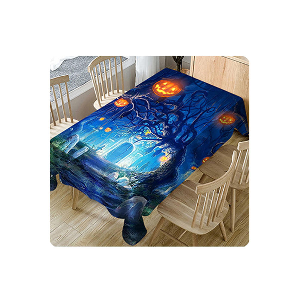 KettyMore Home Decor Classic Pumpkin Printed Soft Dinning Table Cloth
