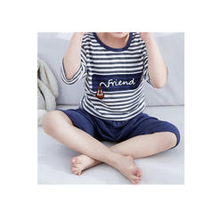 KettyMore Baby Boys Striped Shirt Two Piece Cute Sleepwear Set