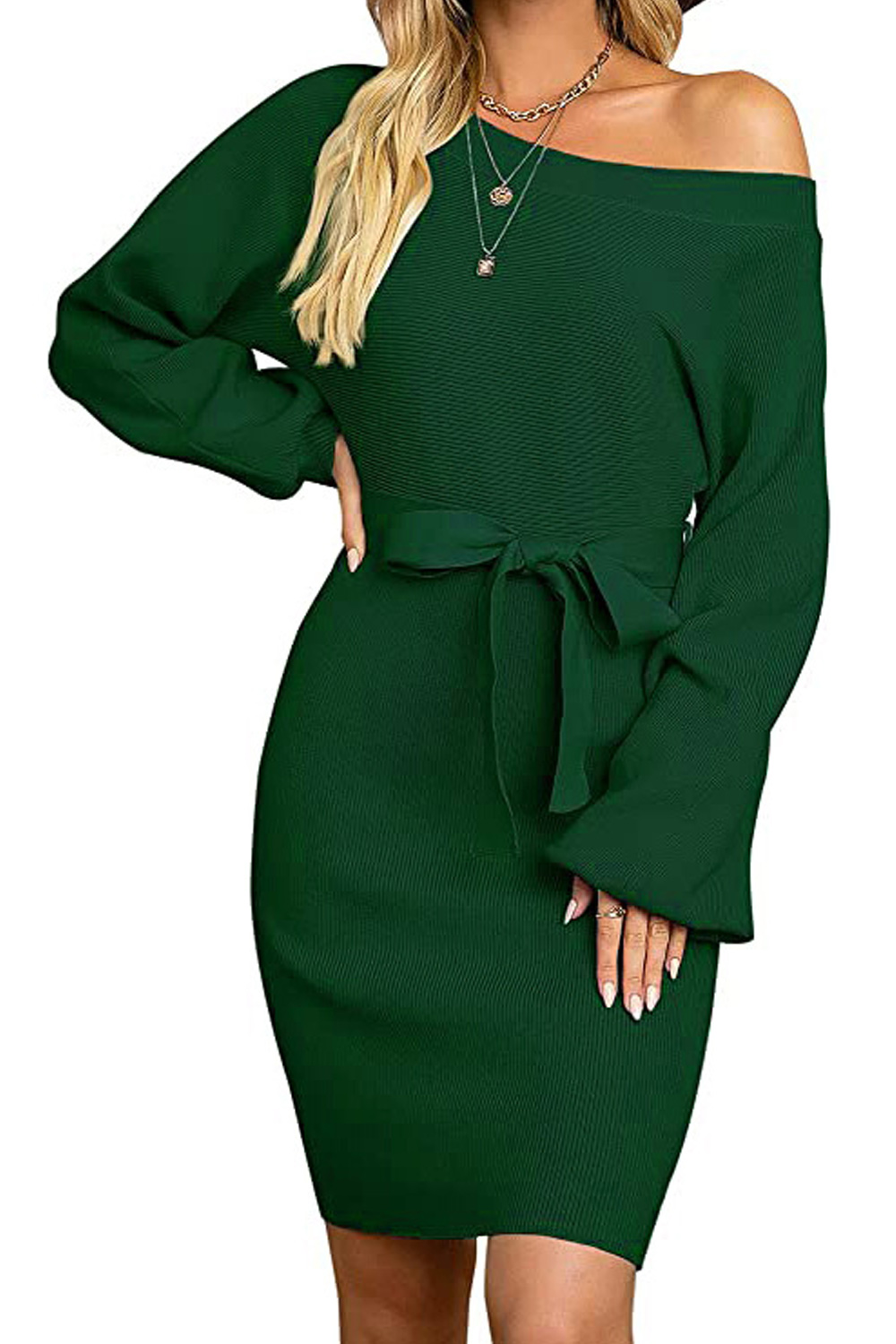 chinese dress ladies Teal High Neck Long Sleeve Ruched Bodycon Mesh Midi Dress  AX Paris
