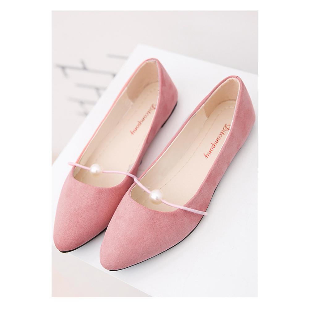 KettyMore Women Comfortable Soft Pointed Toe Solid Colored Loafer Shoes