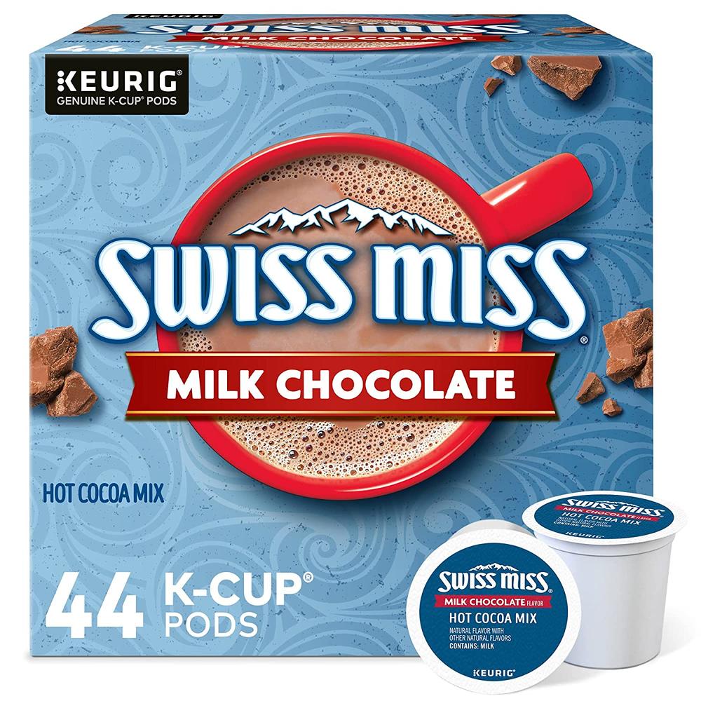 Swiss Miss Miss Milk Chocolate Hot Cocoa, Keurig Single-Serve K-Cup Pods, 44 Count