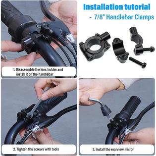 â€ŽLEIMO KPARTS ATV Rear View Mirror, 360 Degrees BallType ATV Side