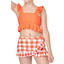 Orange Split Skirt