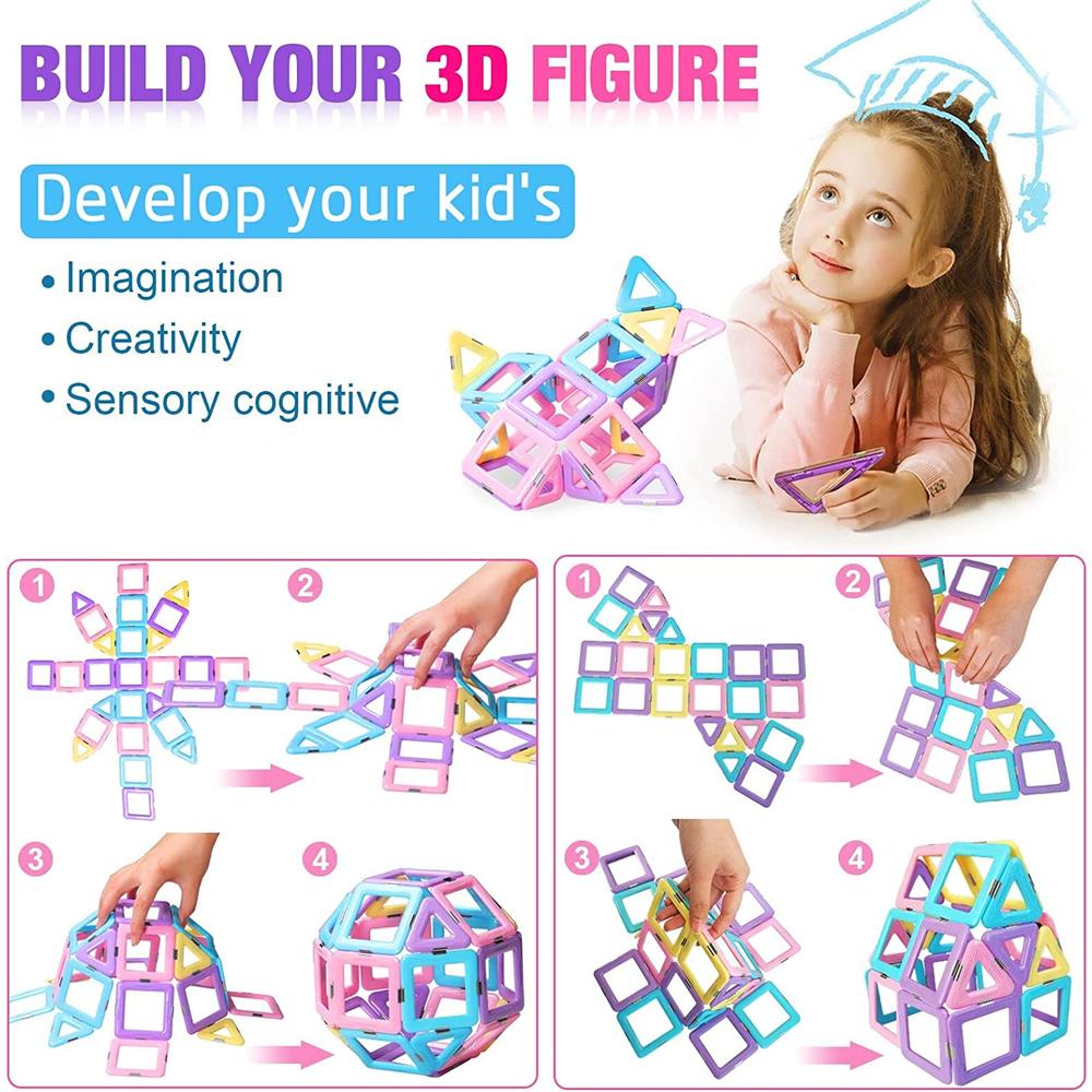 DUMMA Magnetic Tiles Toys for 3 4 5 6 7 8+ Year Old Boys Girls