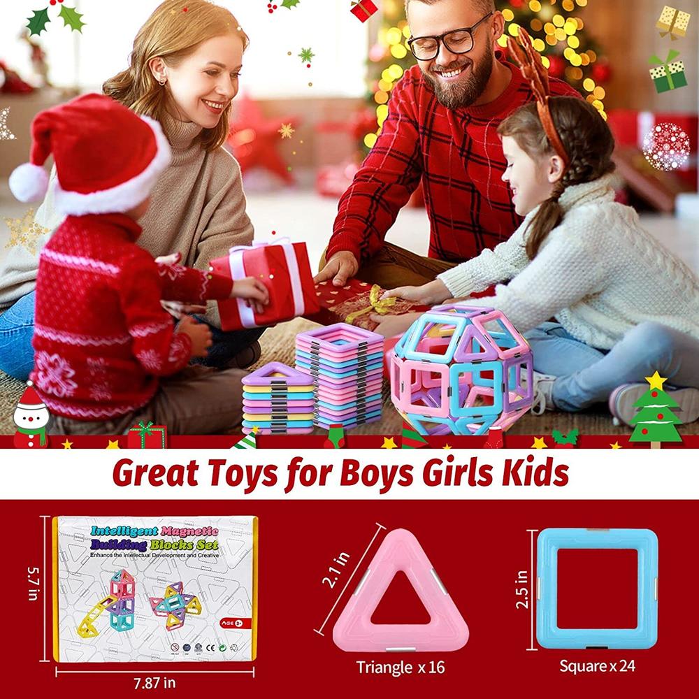 DUMMA Magnetic Tiles Toys for 3 4 5 6 7 8+ Year Old Boys Girls