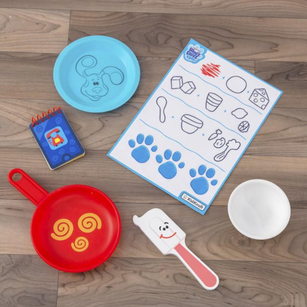 KidKraft Blue's Clues & You! Cooking-Up-Clues Wooden Play Kitchen & Handy Dandy Notebook