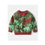 Army Green Dinosaur Sweater