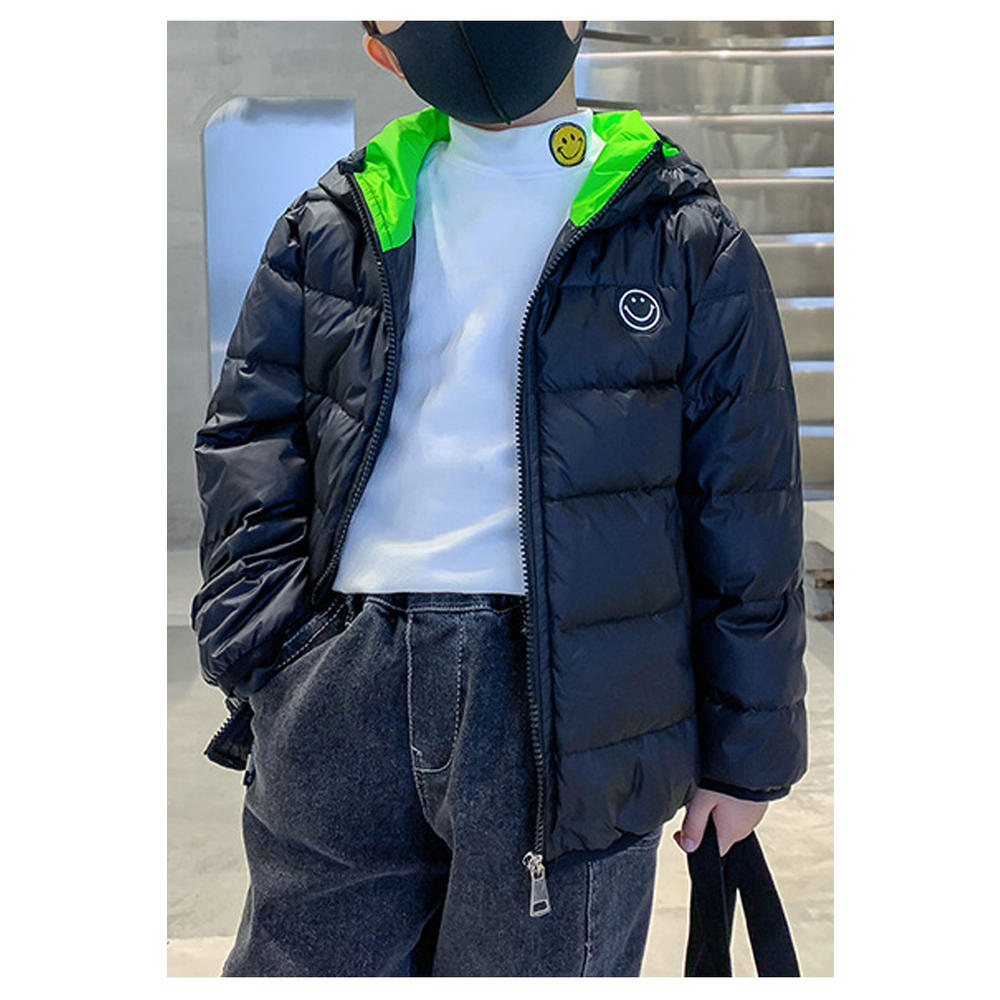 KettyMore Kids Boys Restful Solid Pattern Long Sleeve Zip Closure Winter Padded Jacket