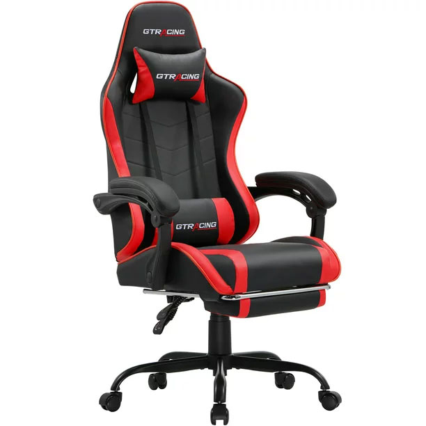 GTRACING GTW-200 Reclining Adjustable Height Gaming Chair with Footrest