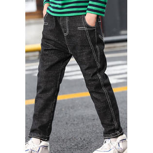 Tom Carry Kids Boys Fabulous Solid Colored Four Pockets Designed Restful  High-Waist Relaxed Fit Denim Jeans