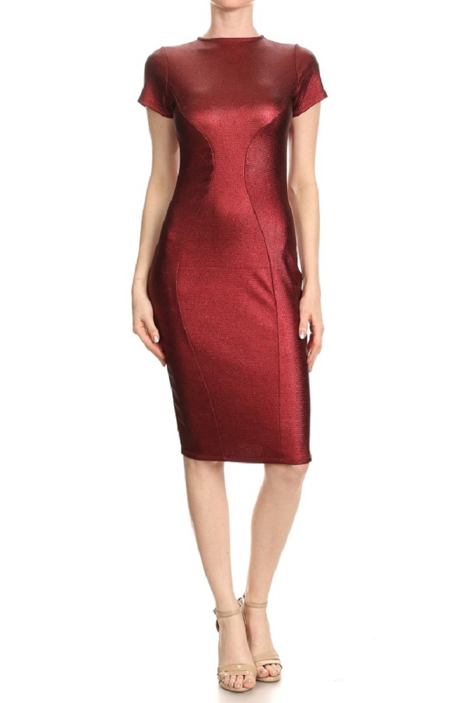 sears burgundy dress