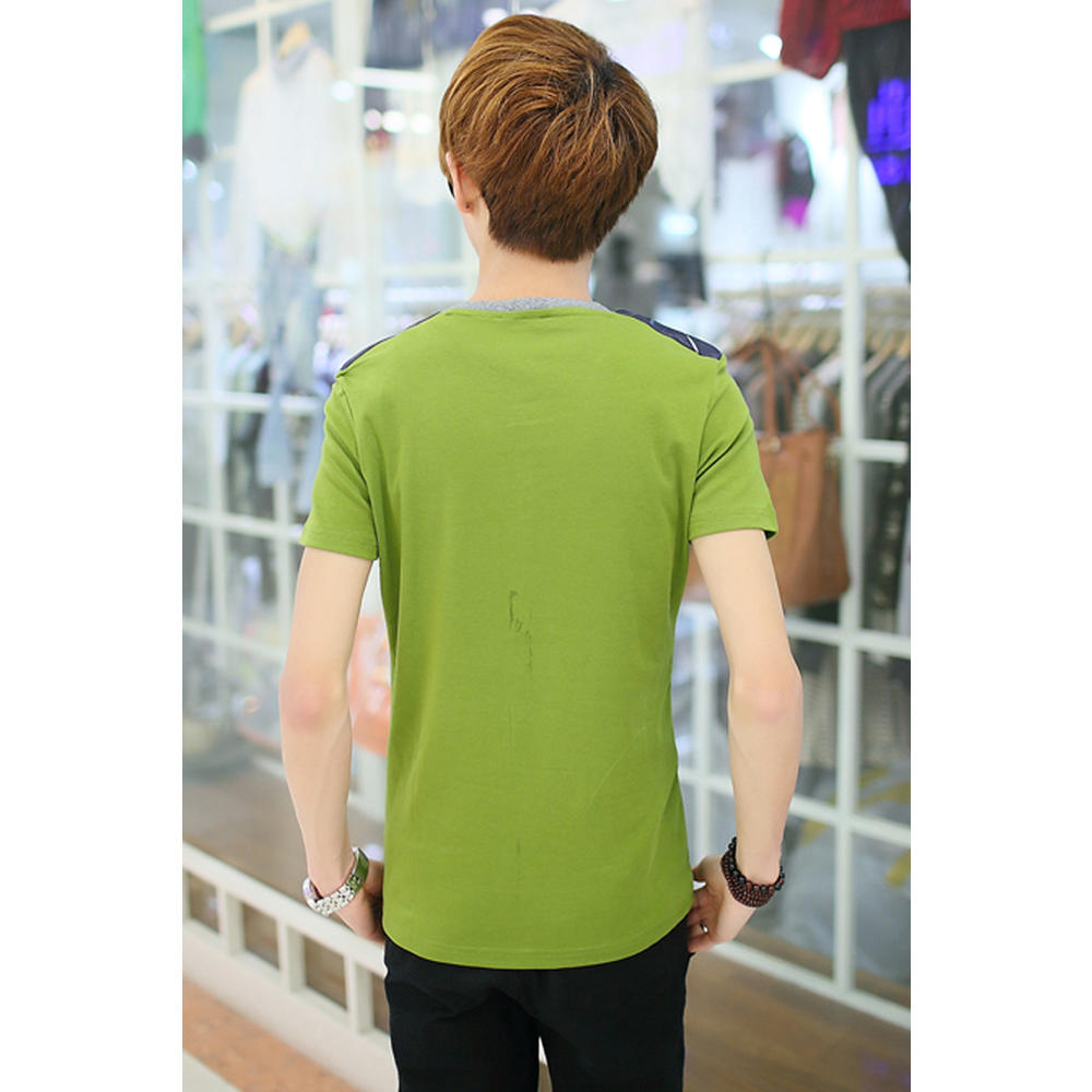 JohnPeter Boys Short Sleeved Designed T-Shirt Green