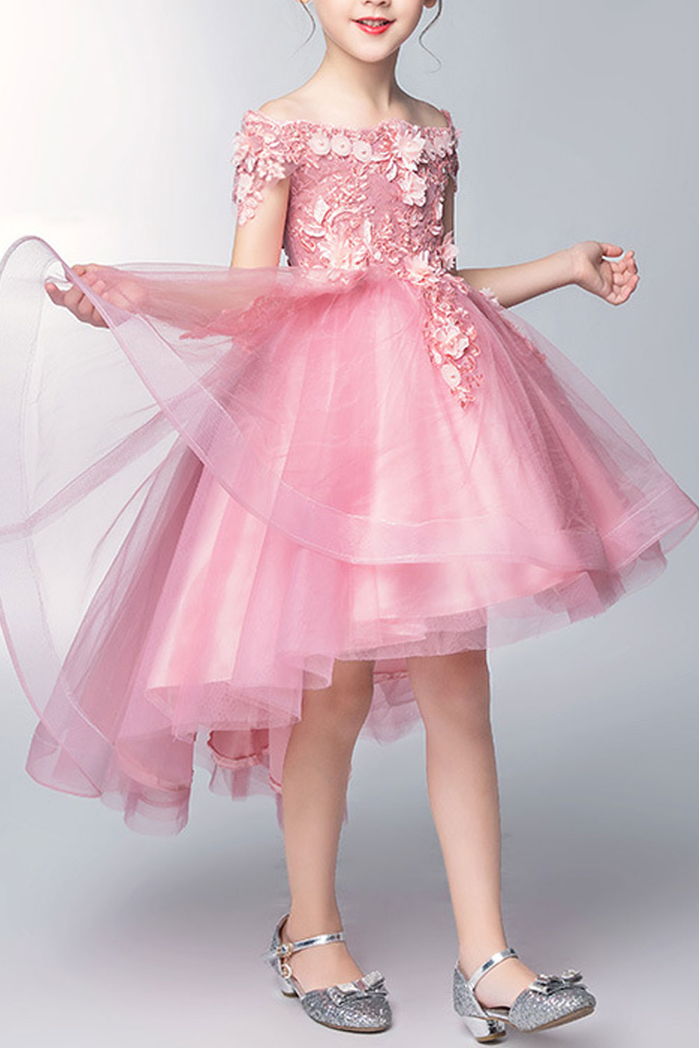 off shoulder dress for baby girl