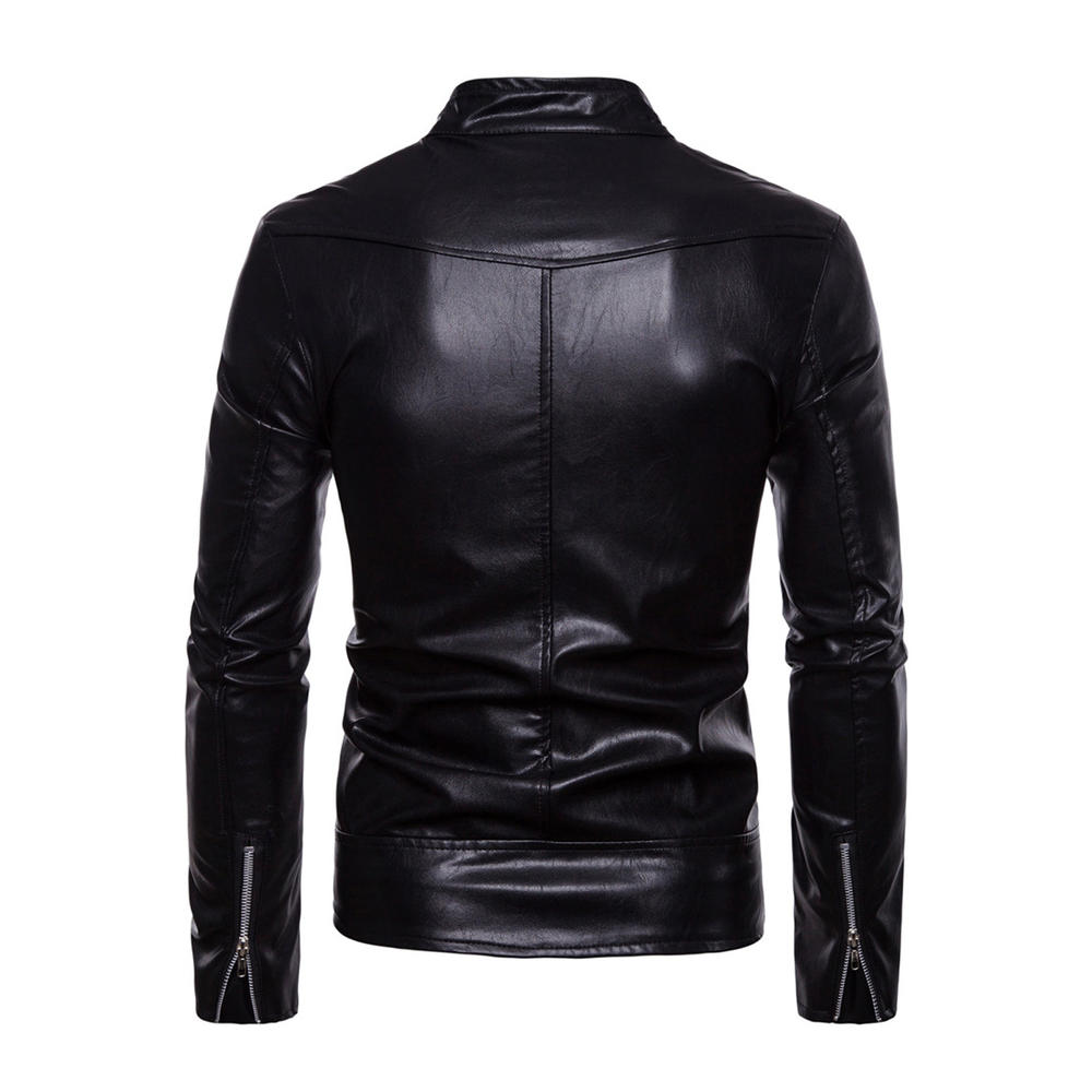 ZaraBeez Men Embroided Thick Motorcycle All Comfort Warm Jacket