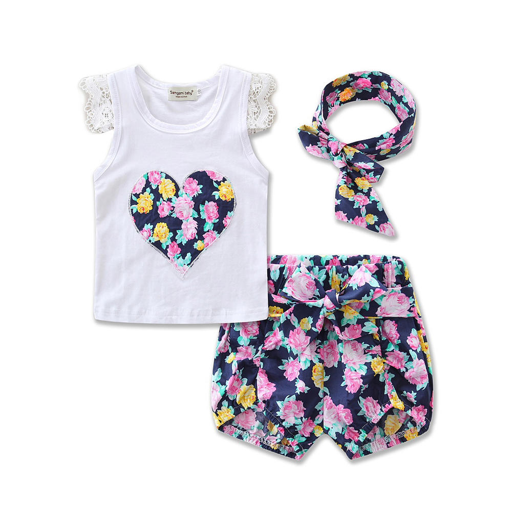 ZaraBeez Toddler Baby Floral Printed Top With Pajama Suit Set