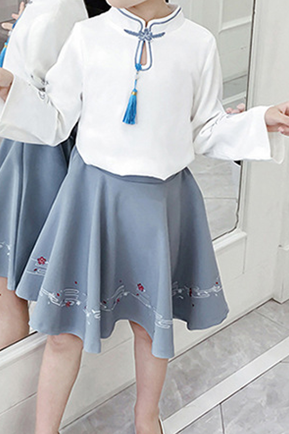 two piece girls dress