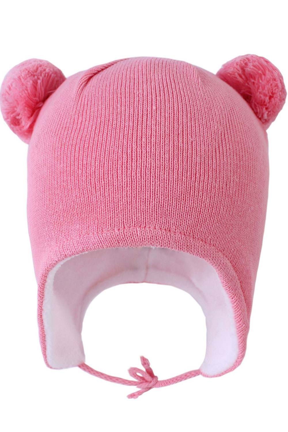 Jhon Peters Kids Elegant Solid Color Hair Ball Decorated Warm Cap