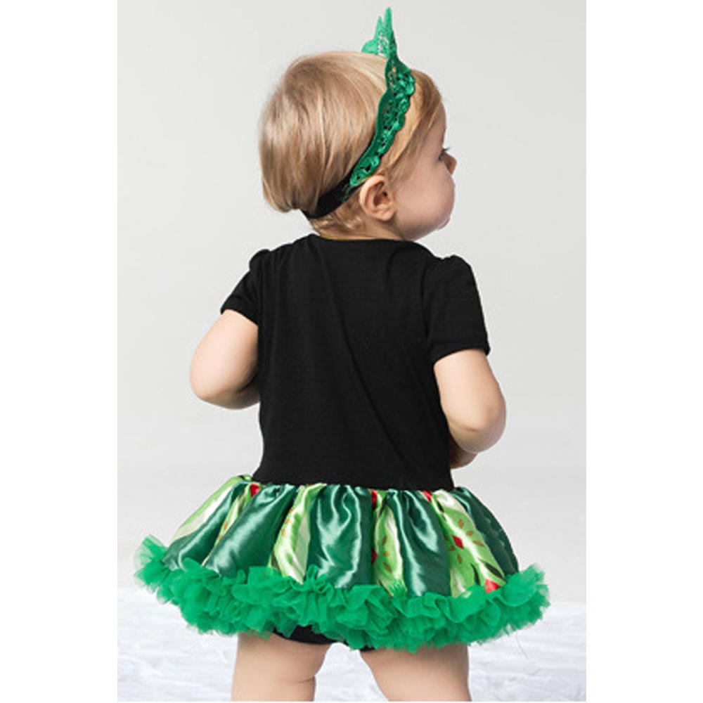 John Peters Baby Girls Short Sleeve Ruffle Decorated Party Dress