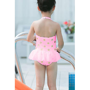 RIU Peach polka dots swimwear タグ付き新品未使用 Amazon.com: OTVEE Polka Dots on Orange Girls Swimsuit One