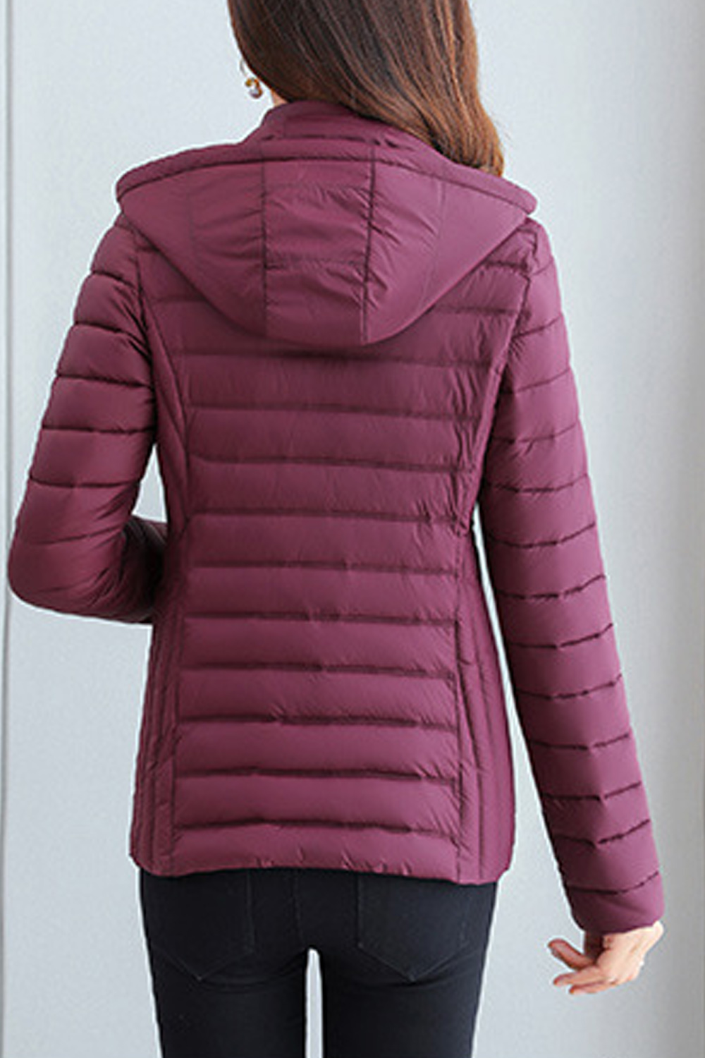Slim fit padded jacket women's Clearance