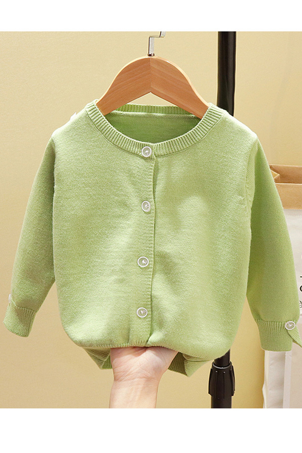 baby girl green cardigan