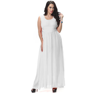 slim fit dress slacks Plus-Size Long Prom Dress with Beaded Bodice -PromGirl Dusty Blue / 20 main image 1