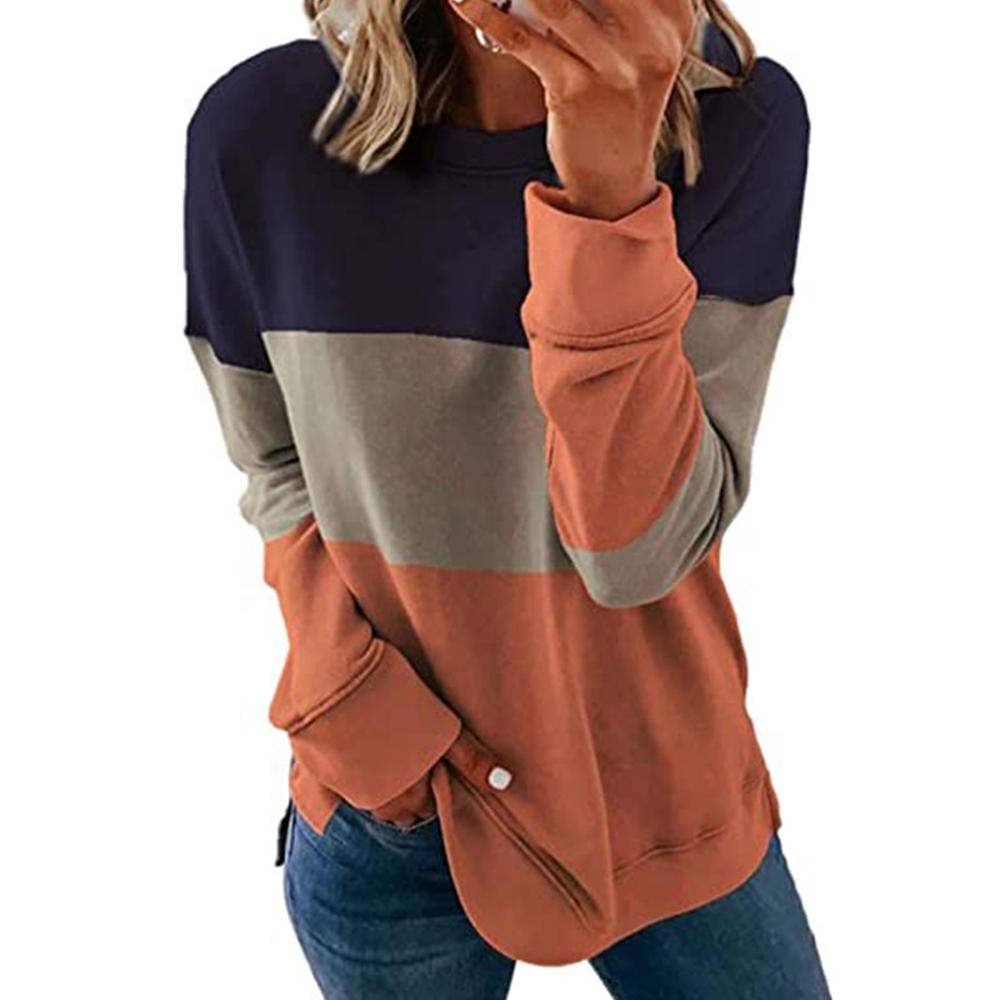 Jhon Peters Women Contrast Color Stylish Long Sleeve Sweatshirt