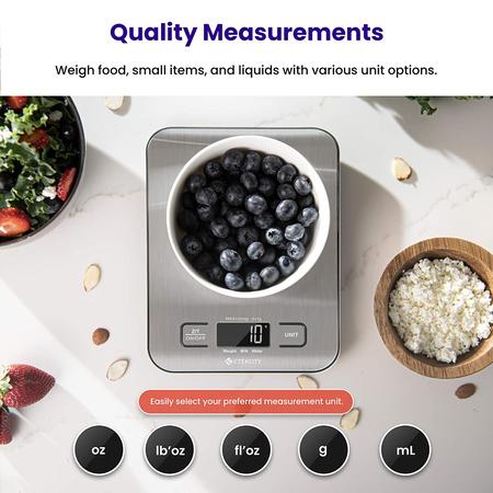 Etekcity Food Kitchen Scale, Digital Grams and Ounces for Weight