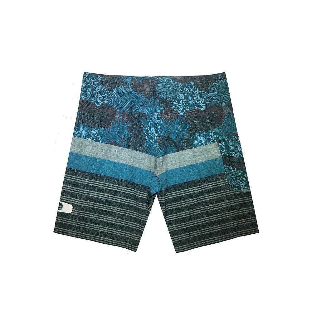 TOMCARRY Men Quick Drying Stretchy Summer Fitness Loose Printed Pattern Swimwear Short