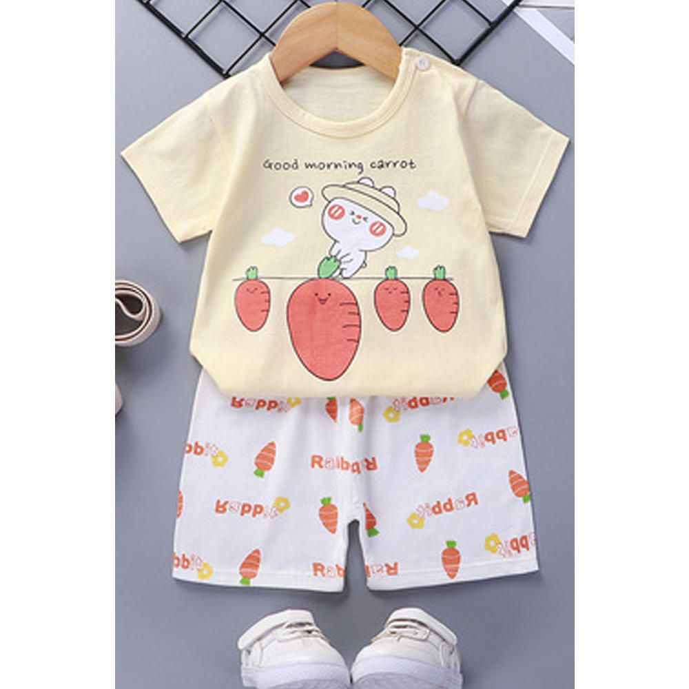 Jhon Peters Baby Boys Awesome Printed Short Sleeve Superb Elasticated Bottom Cool Outfit Set