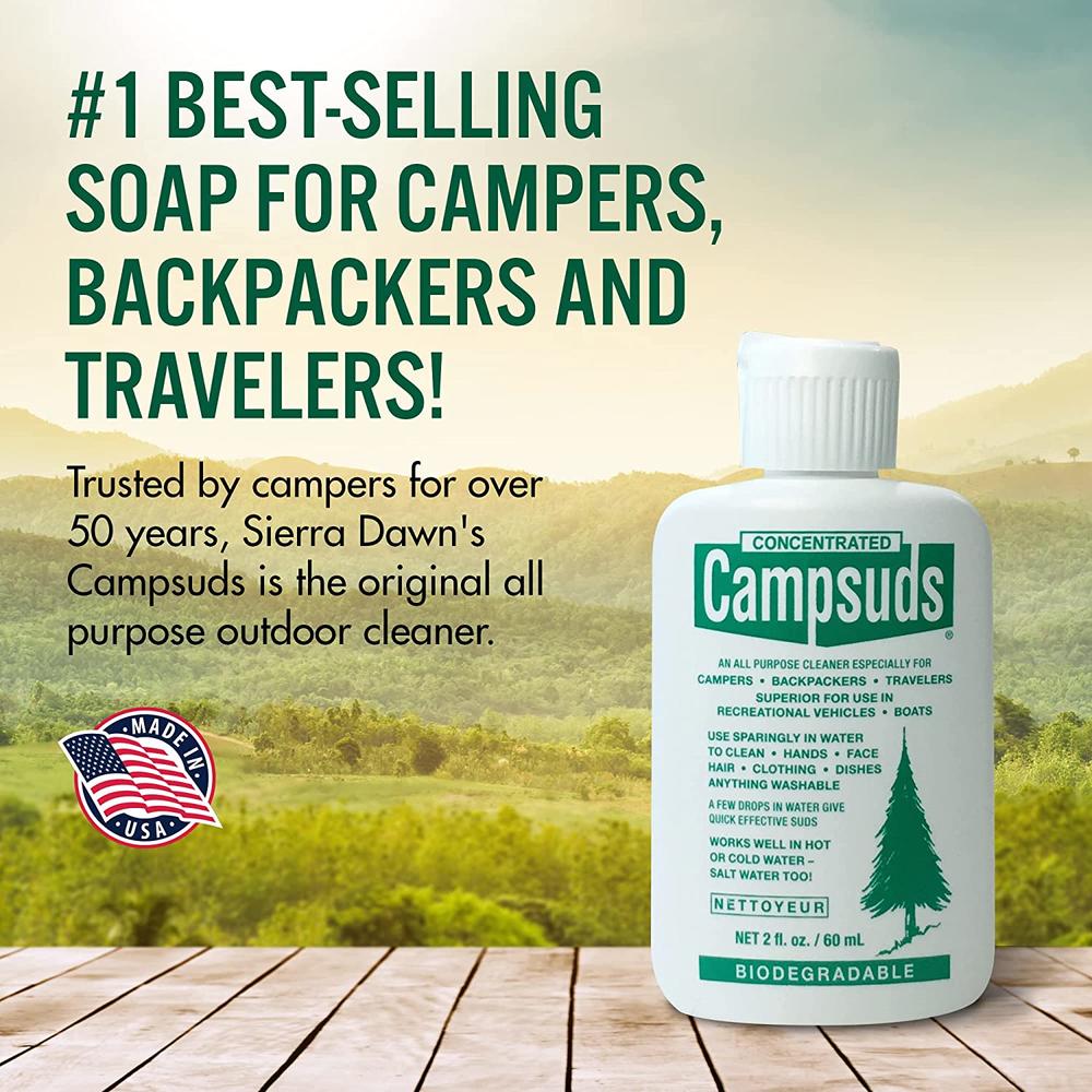 CONCENTRATED CAMPSUDS Outdoor Soap Forest Friendly Camping Soap