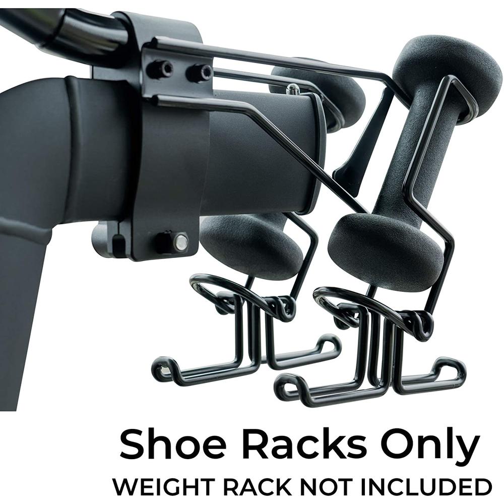 ATP Sports Metal Shoe Rack for Peloton Bike - Does NOT Fit Bike+ - Accessories for Peloton - Holds 2 Pairs of Peloton Shoes