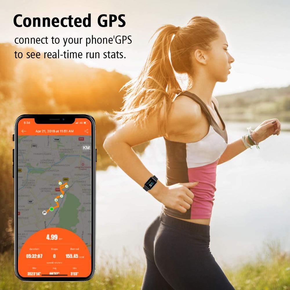 L8star Fitness Tracker Heart Rate Activity Tracker with 1.3 inch IPS Color Screen Long Battery Life