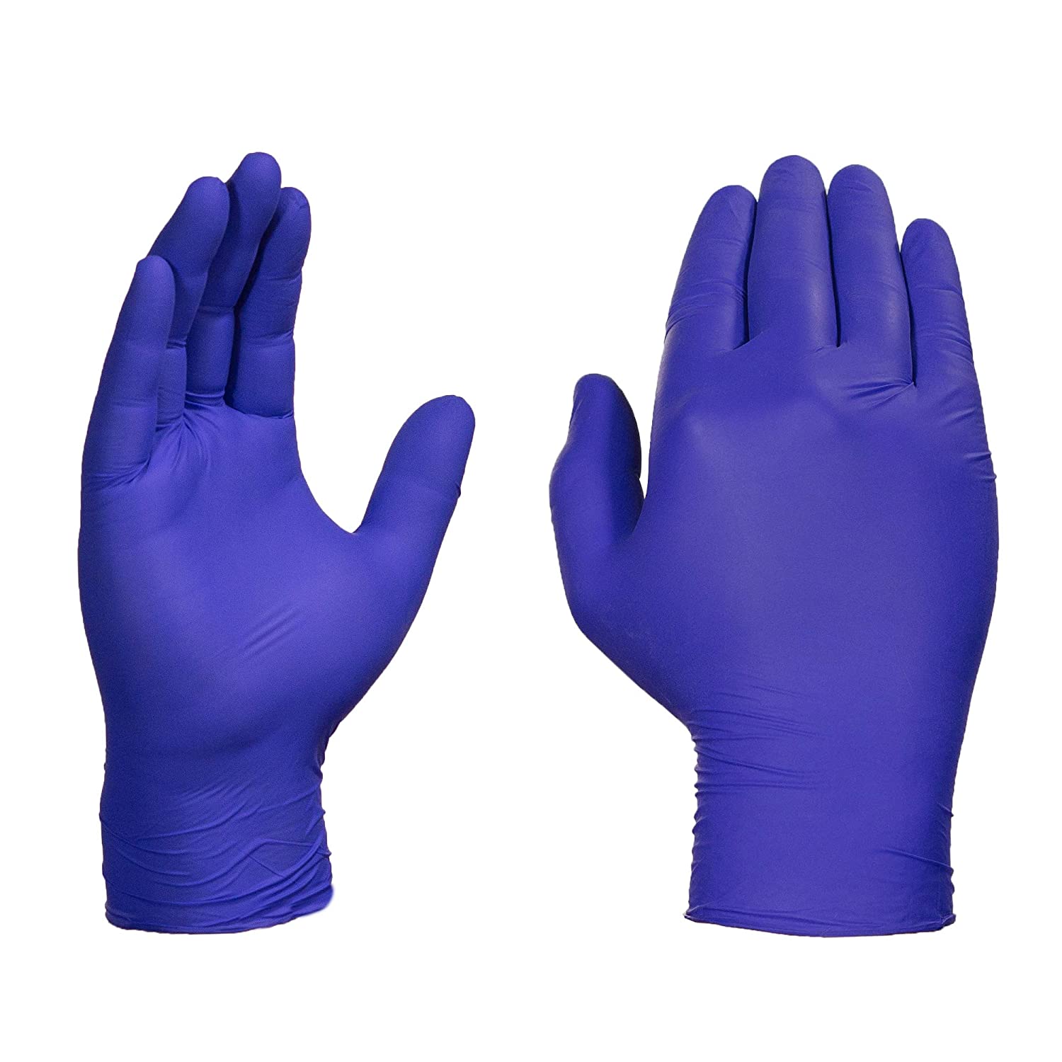 purple vinyl disposable gloves